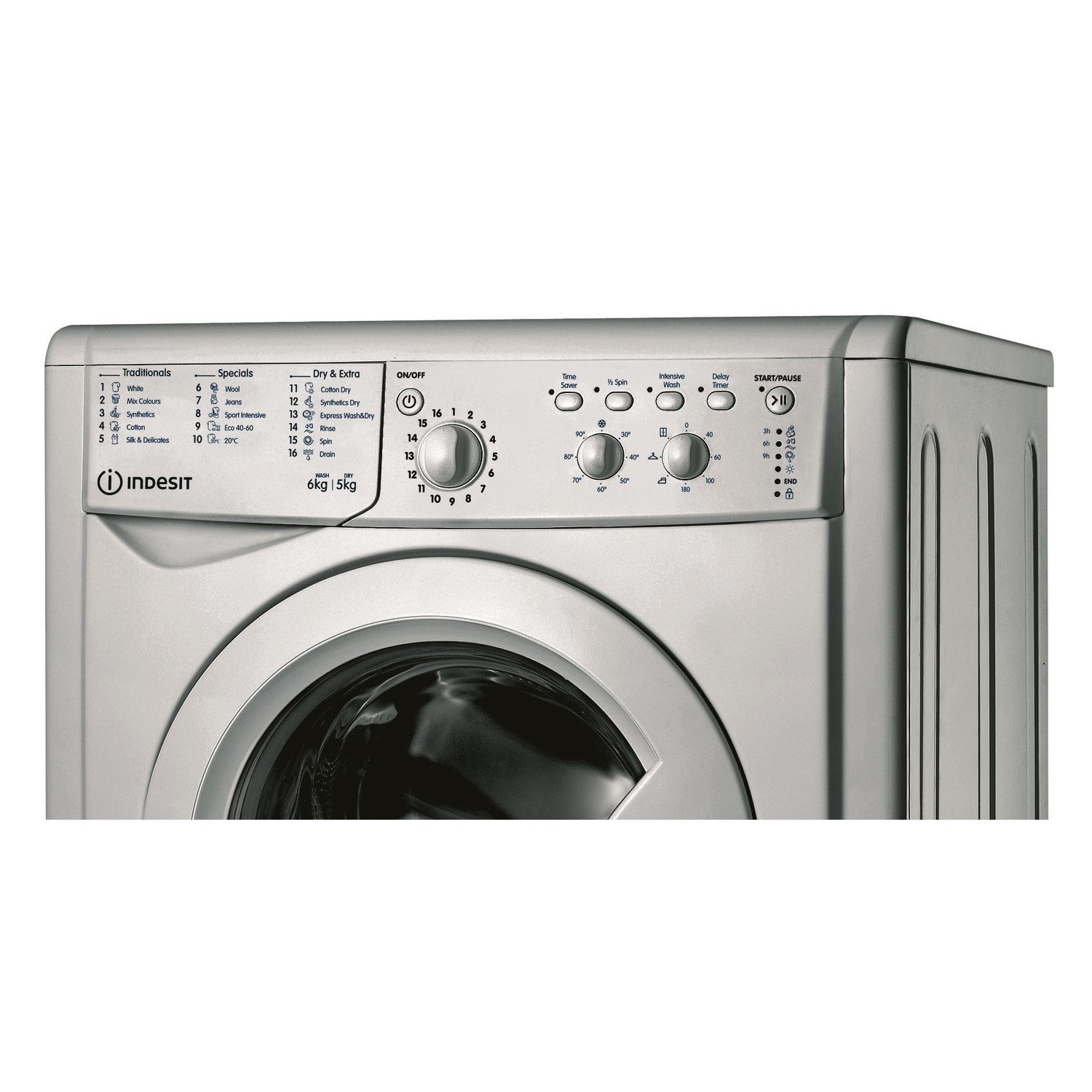 Indesit EcoTime 6kg Wash 5kg Dry 1200rpm Washer Dryer - Silver