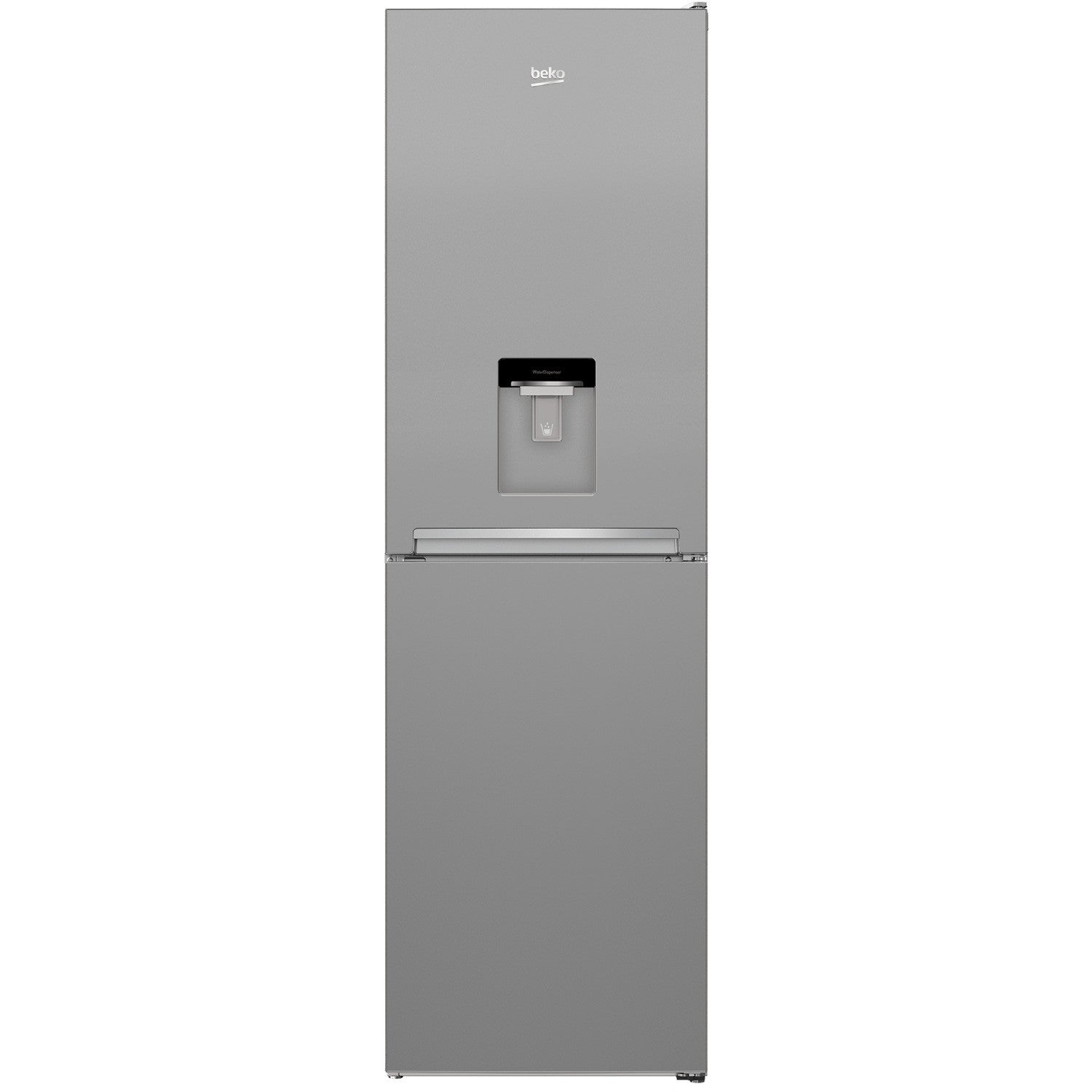 Beko 268 Litre 50/50 Freestanding Fridge Freezer with Water Dispenser - Silver