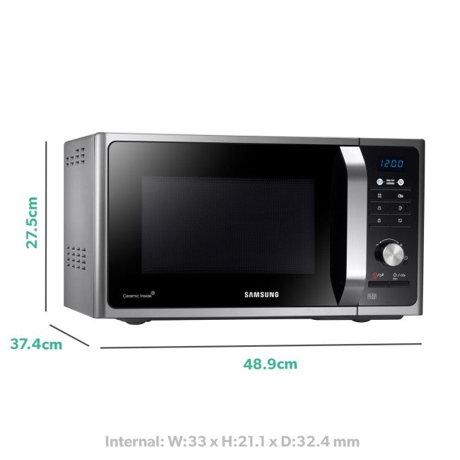 Samsung F300G 23L Freestanding Solo Microwave - Silver