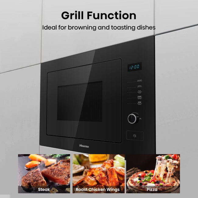 Hisense Built-In Microwave & Grill - Black