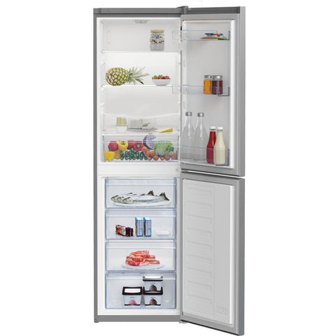 Beko 270 Litre 50/50 Split Freestanding Fridge Freezer - Silver