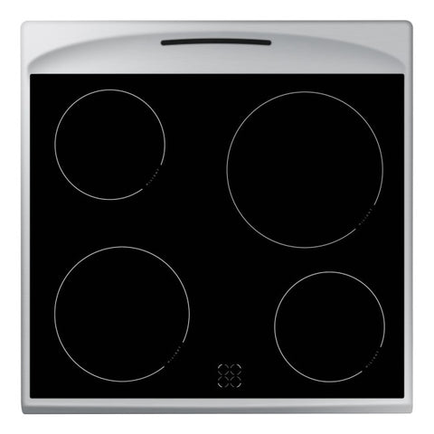 Amica 60cm Electric Cooker - Silver