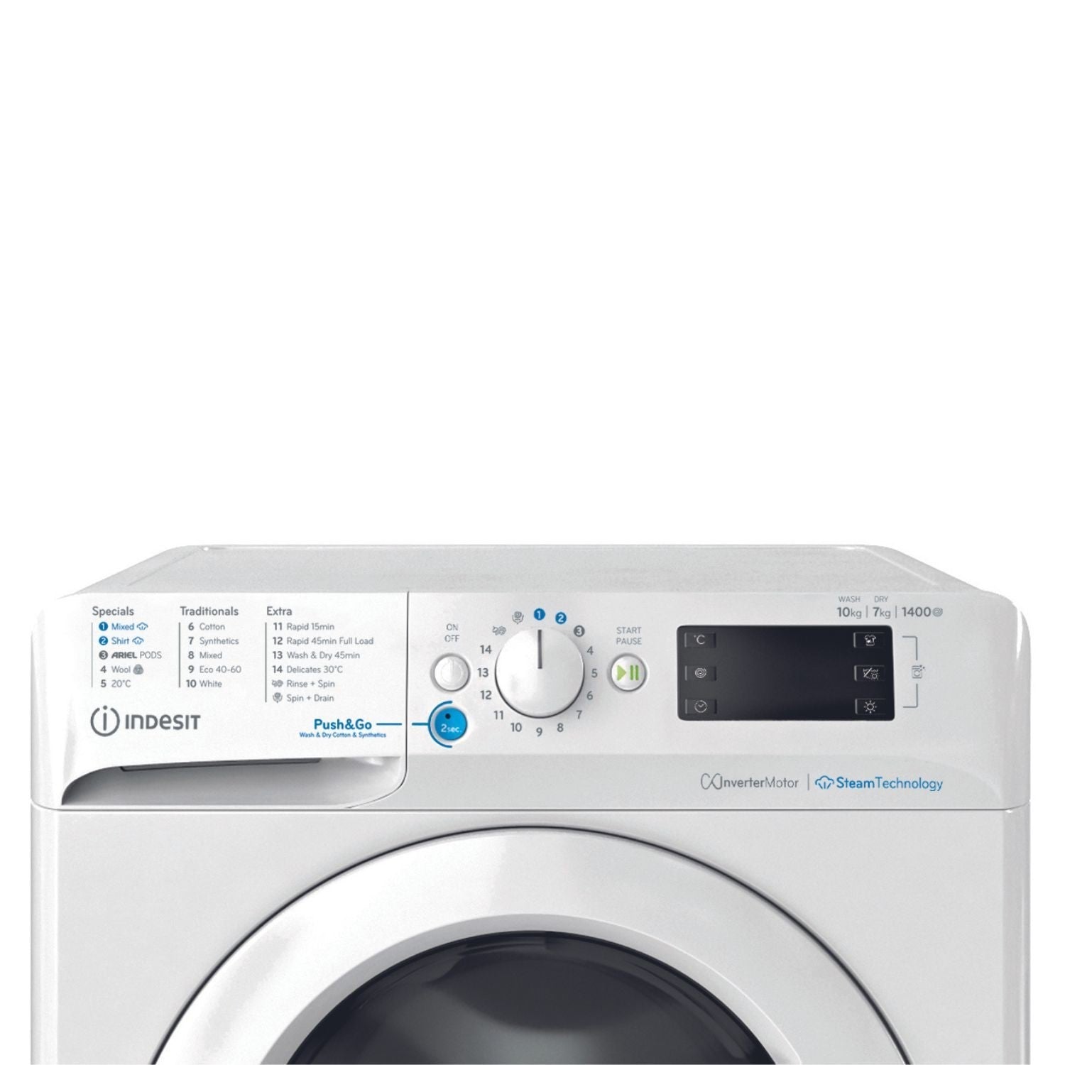 Indesit 10kg Wash 7kg Dry 1400rpm Washer Dryer - White