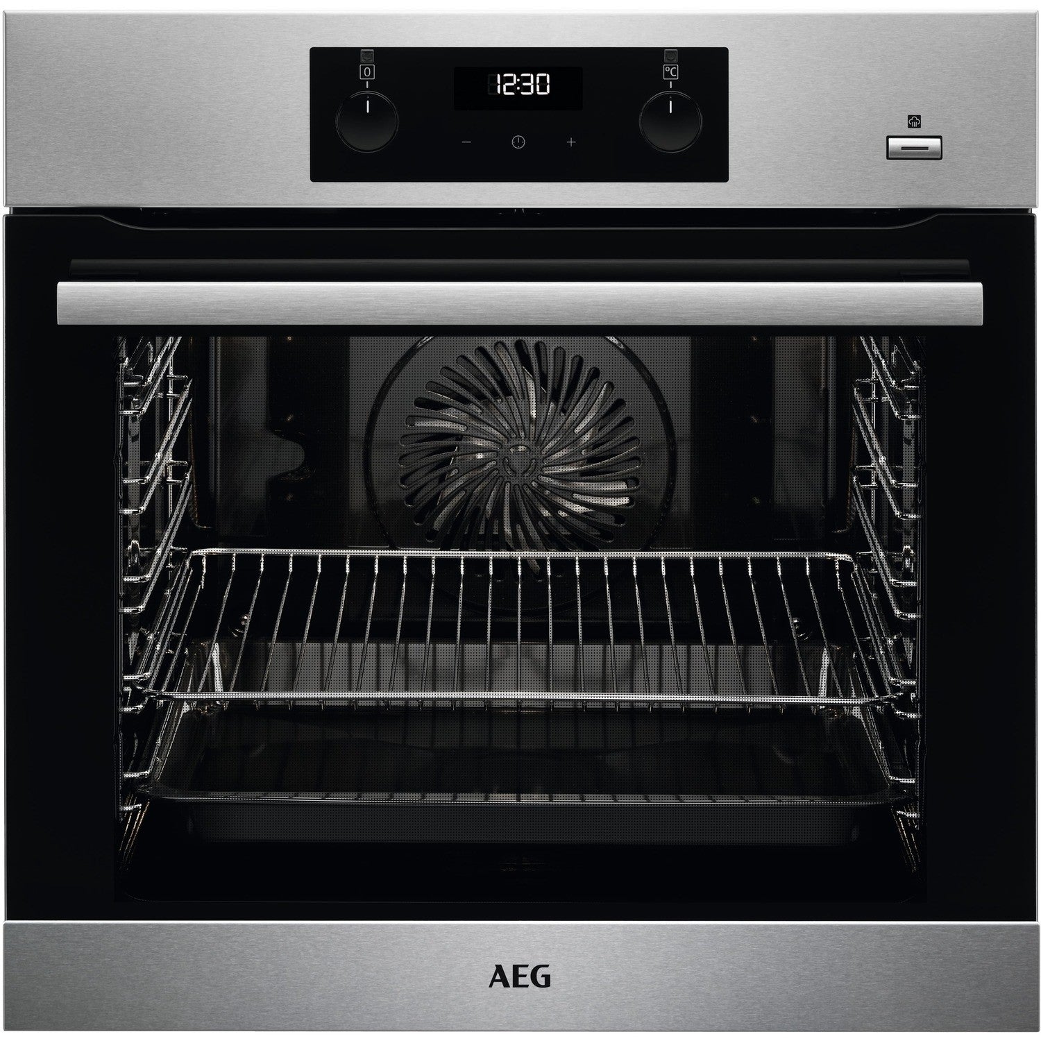 AEG 6000 Series SteamBake Electric Single Oven - Stainless Steel