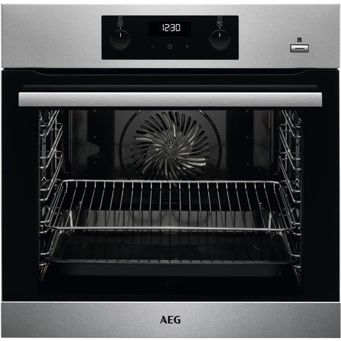 AEG 6000 Series SteamBake Electric Single Oven - Stainless Steel