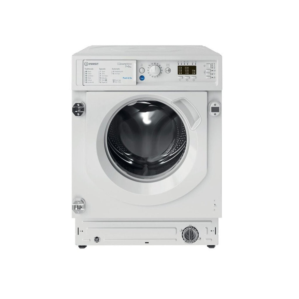 Indesit Push&Go 7kg Wash 5kg Dry 1400rpm Integrated Washer Dryer - White