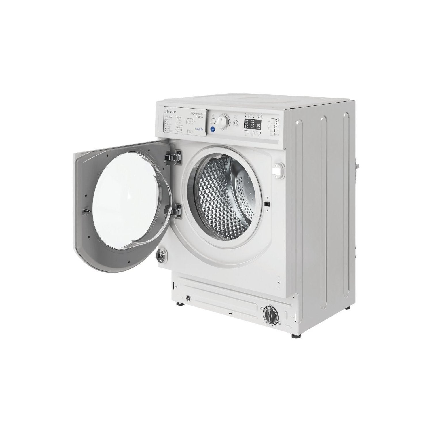 Indesit Push&Go 8kg Wash 6kg Dry 1400rpm Integrated Washer Dryer - White