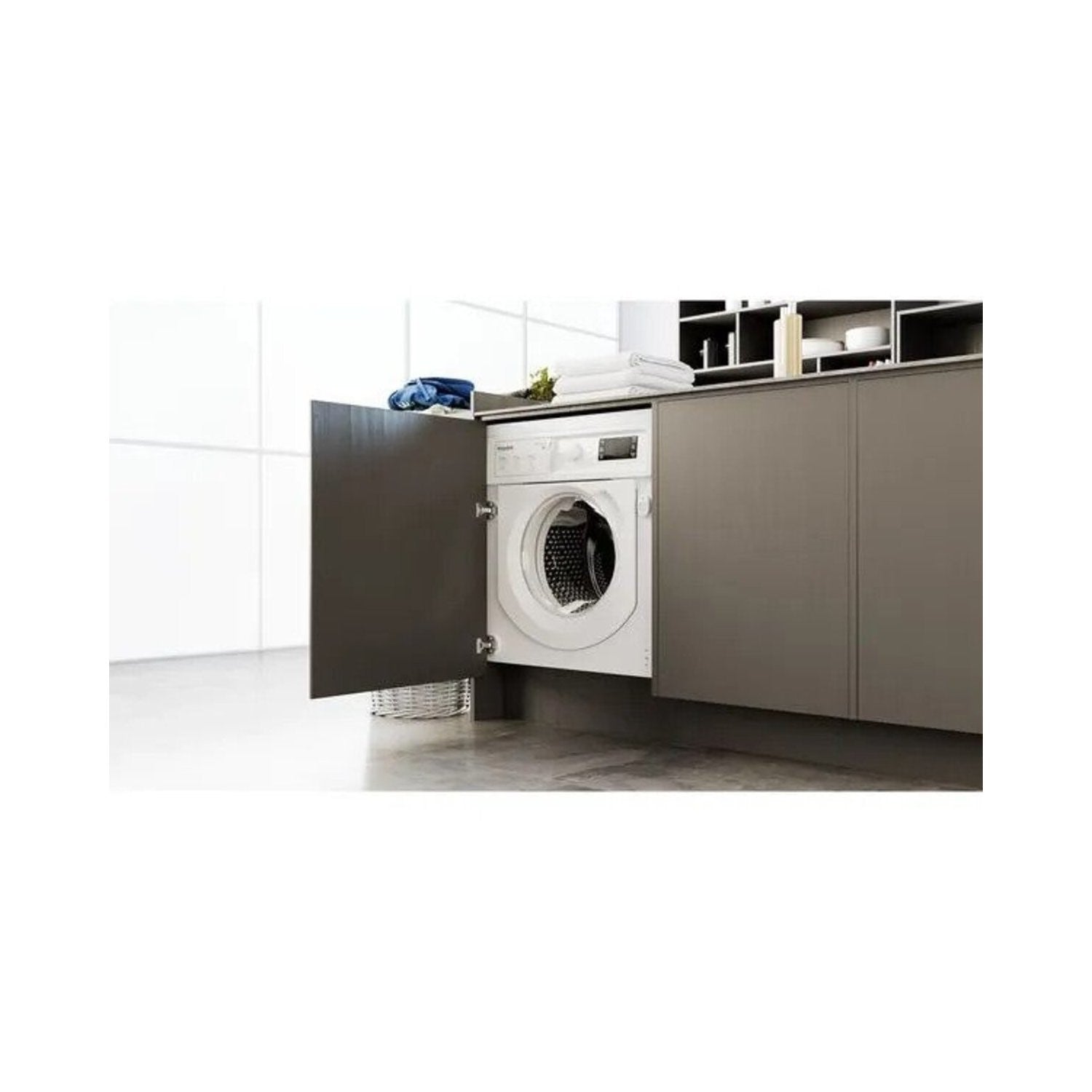 Hotpoint Anti-stain 9kg 1400rpm Integrated Washing Machine - White