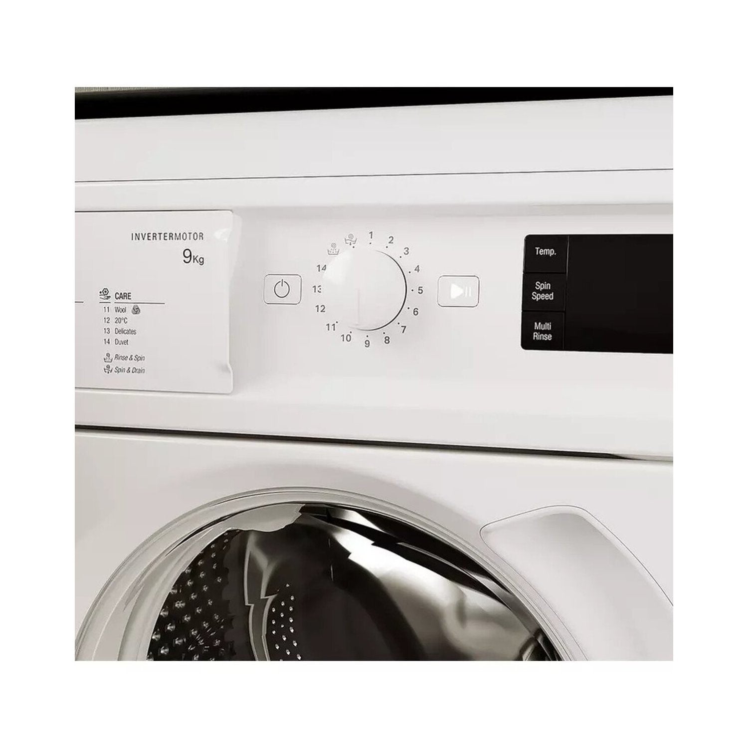 Hotpoint Anti-stain 9kg 1400rpm Integrated Washing Machine - White