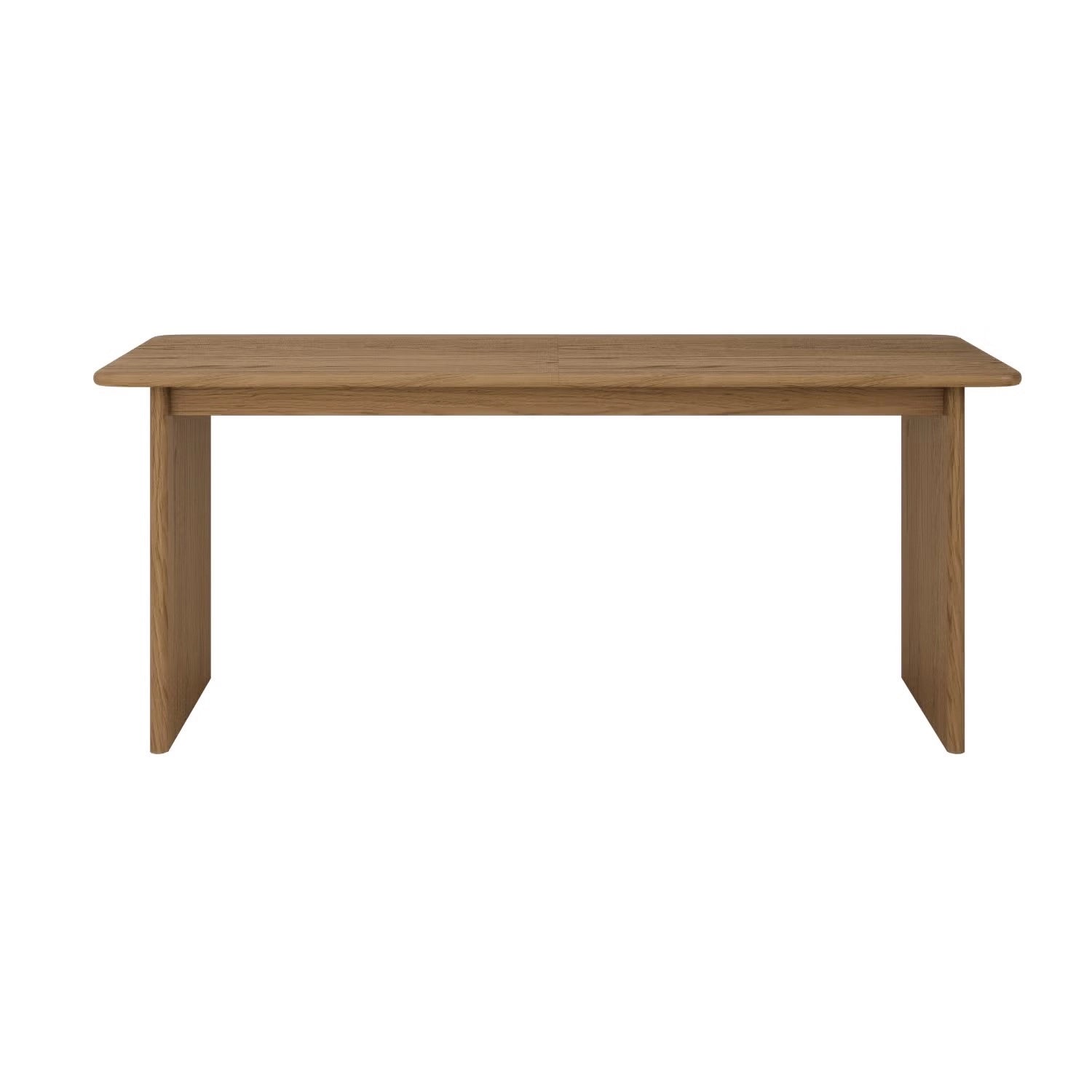 Large Oak Extendable Dining Table - 180-220cm - Seats 6 - 8 - Mia