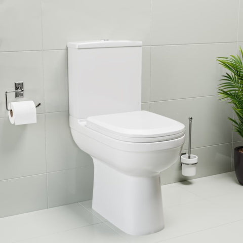 Close Coupled Comfort Height Toilet with Soft Close Seat - Addison