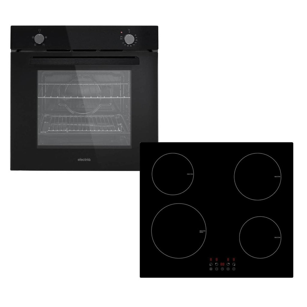 electriQ Plug In Electric Single Oven and Plug In Induction Hob Pack