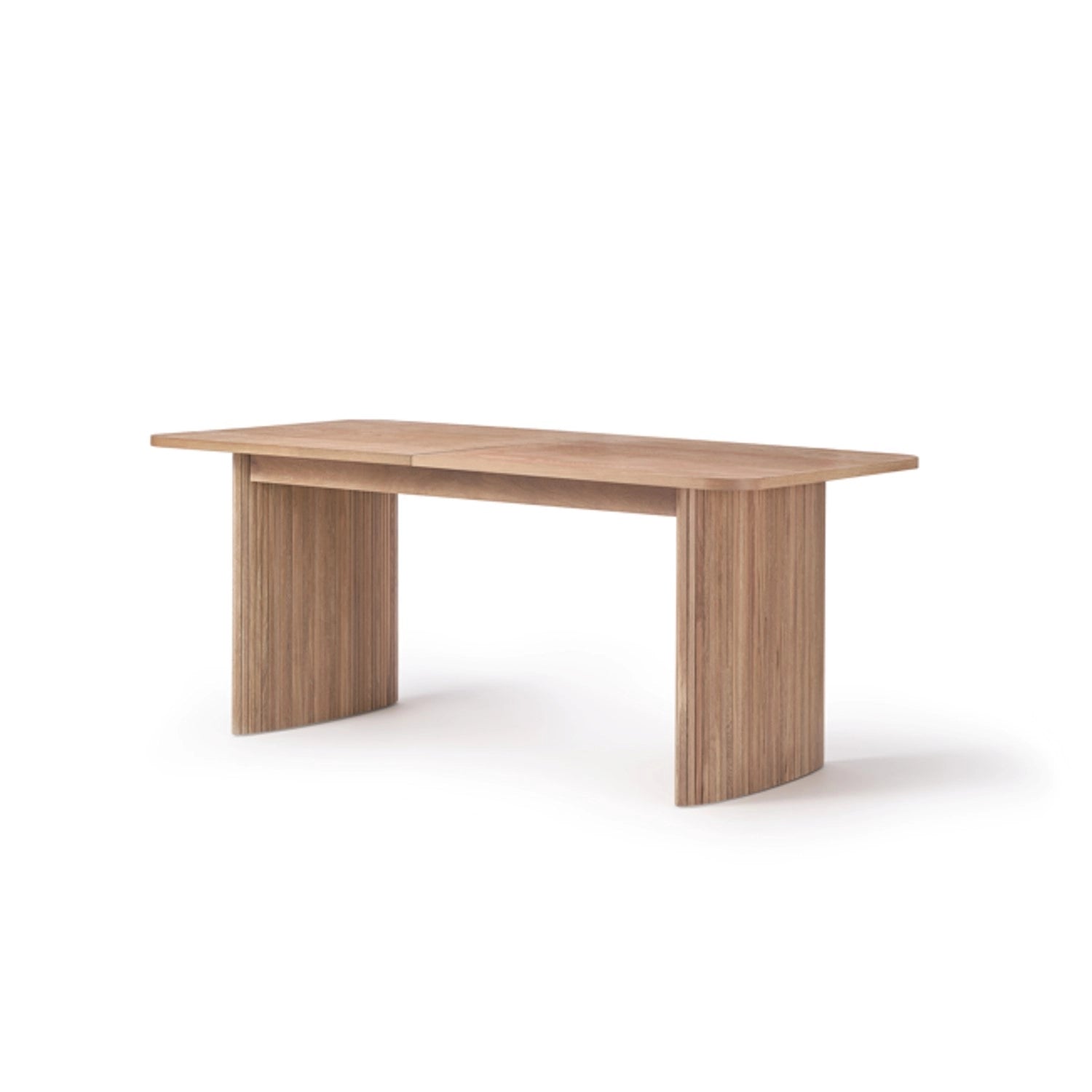 Large Light Oak Extendable Dining Table - Seats 6 - 8 - Jarel