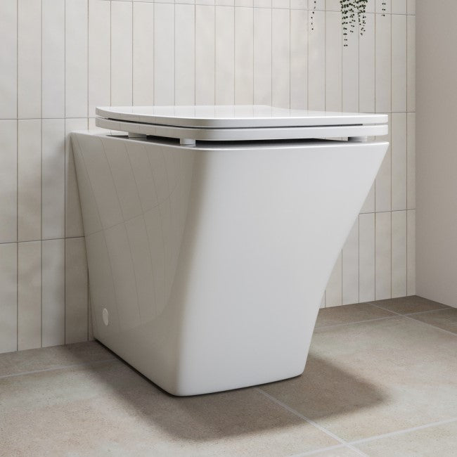 Back To Wall Rimless Toilet with Soft Close Seat - Boston