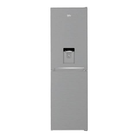 Beko 270 Litre 50/50 Freestanding Fridge Freezer with Water Dispenser - Stainless Steel