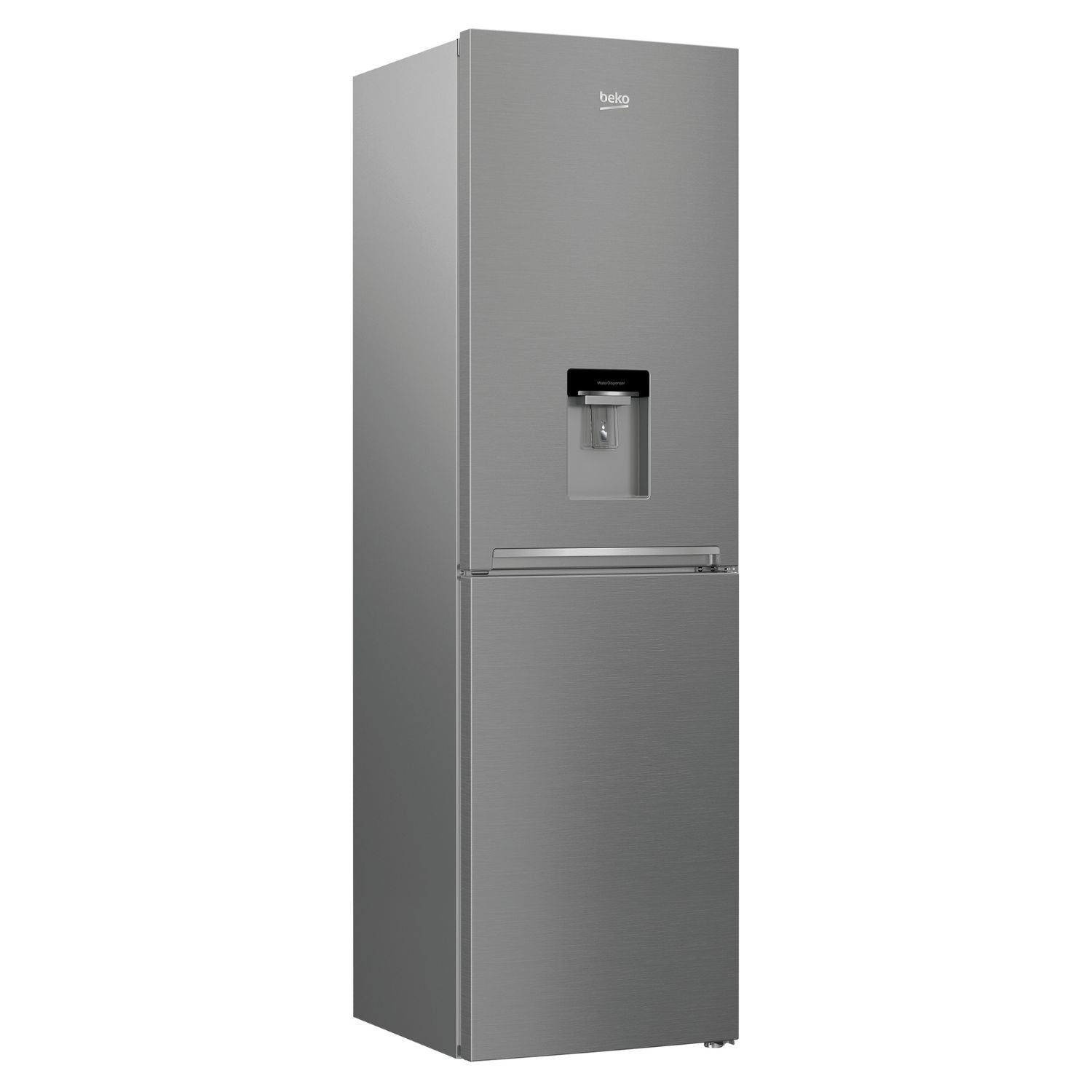 Beko 270 Litre 50/50 Freestanding Fridge Freezer with Water Dispenser - Stainless Steel