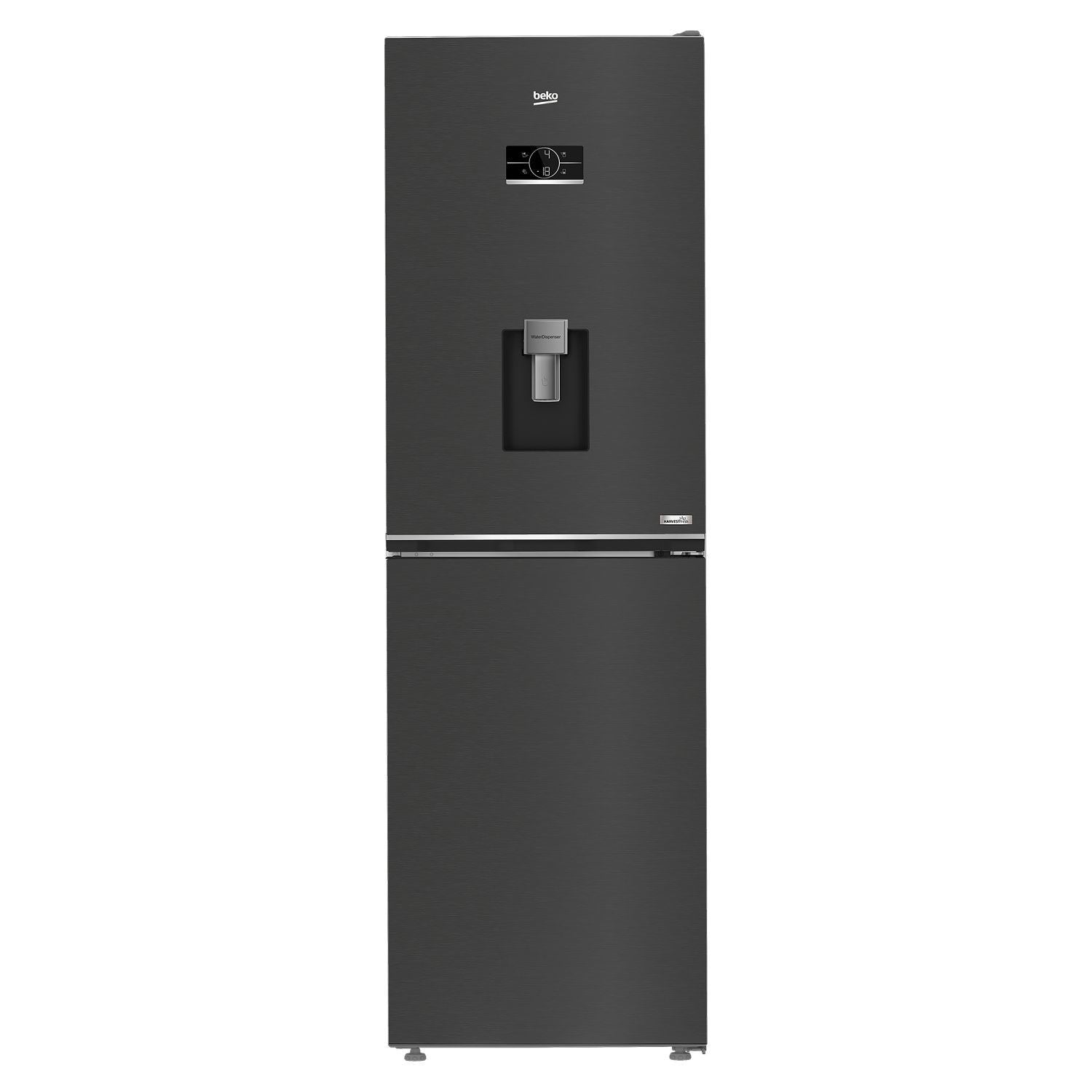 Beko 317 Litre 50/50 Freestanding Fridge Freezer with Water Dispenser - Black