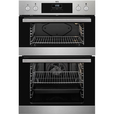 AEG 6000 Series Built-In Electric Double Oven - Stainless Steel