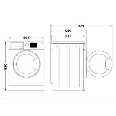 Indesit 8kg Wash 6kg Dry 1400rpm Washer Dryer - Silver