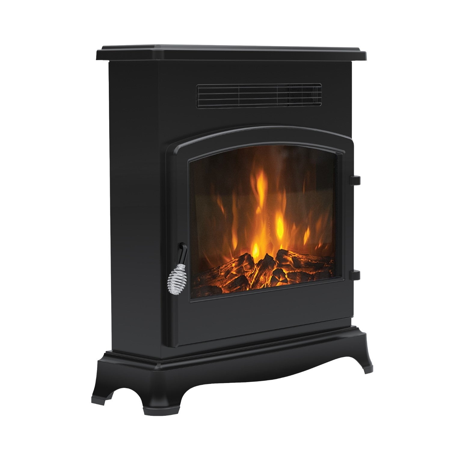 Be Modern Elstow Black Outset Electric Stove Fire