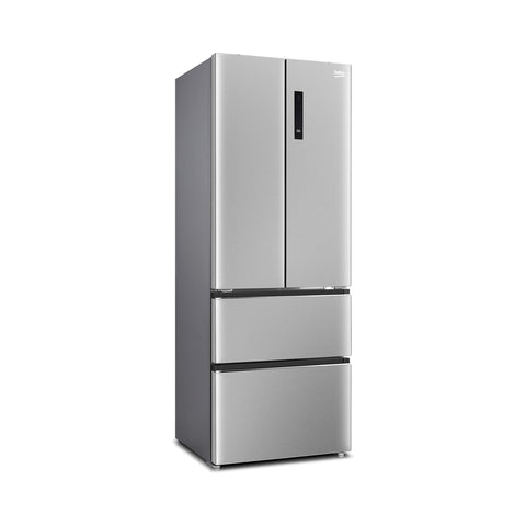 Beko 442 Litre 70/30 Freestanding American Fridge Freezer - Brushed Steel