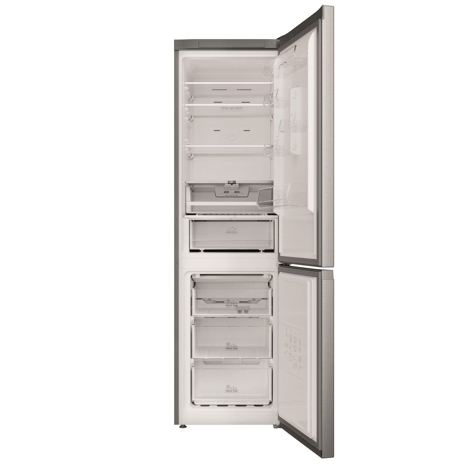 Hotpoint 367 Litre 70/30 Freestanding Fridge Freezer - Stainless Steel