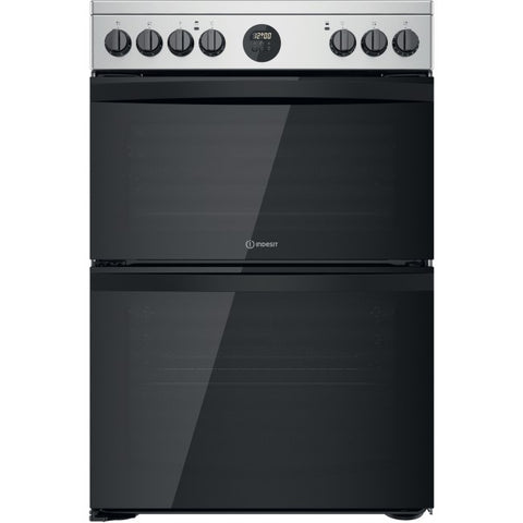 Indesit 60cm Electric Cooker - Stainless Steel