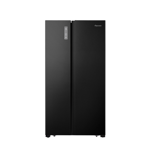 Fridgemaster 519 Litre Side-By-Side American Fridge Freezer - Black