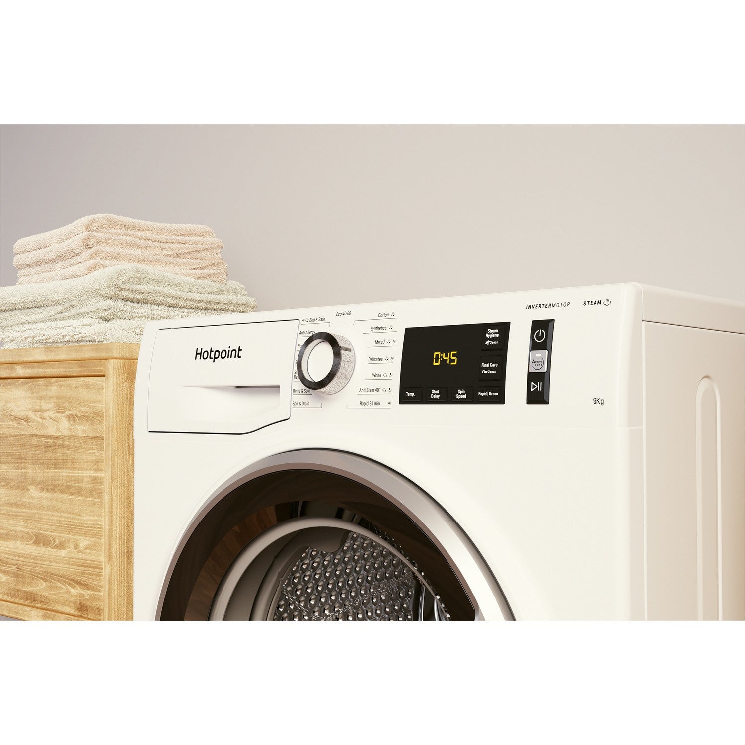 Hotpoint ActiveCare 9kg 1400rpm Washing Machine - White