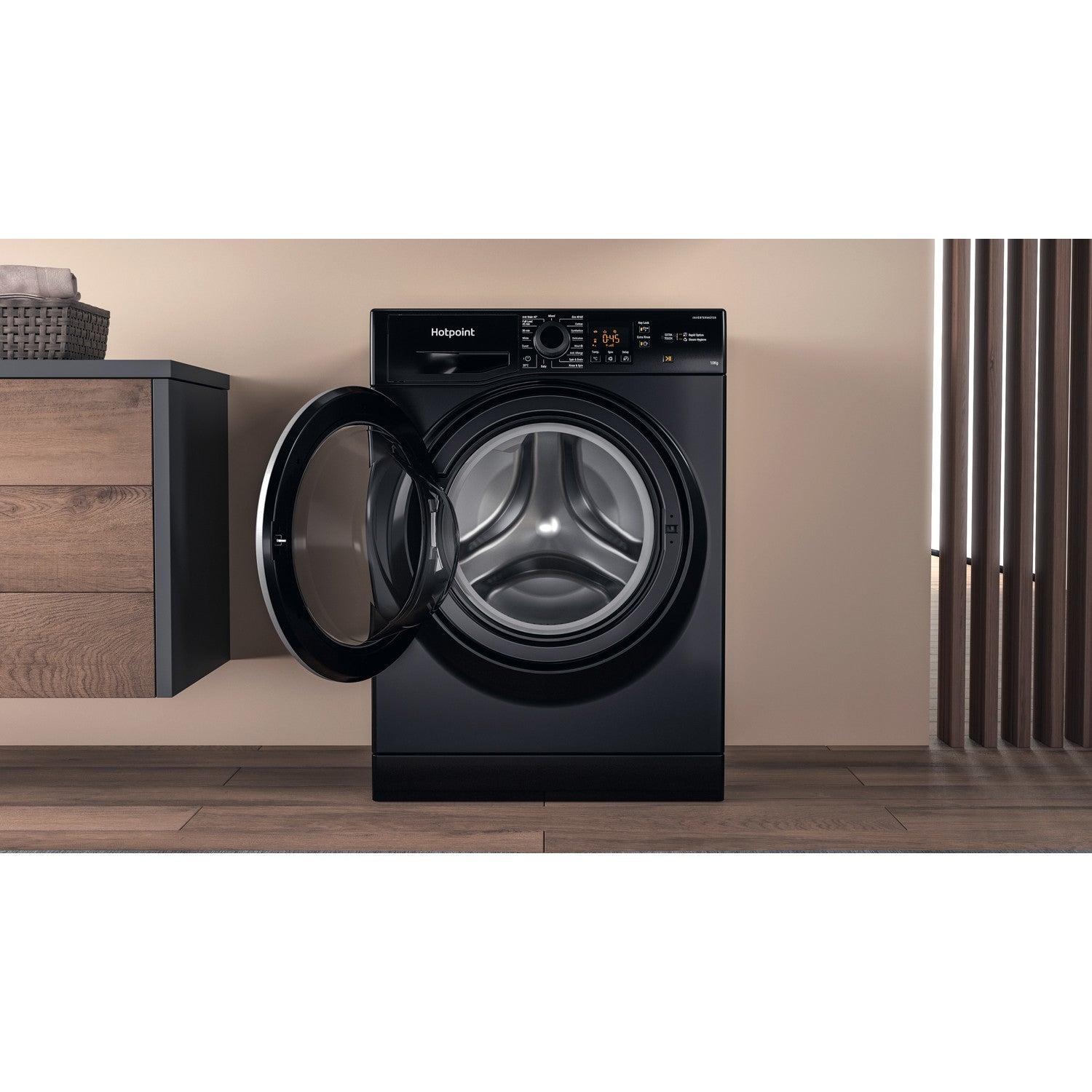 Hotpoint Anti-Stain 10kg 1400rpm Washing Machine - Black