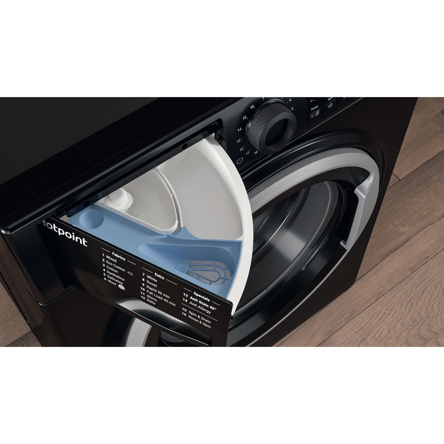 Hotpoint Anti-Stain 10kg 1400rpm Washing Machine - Black