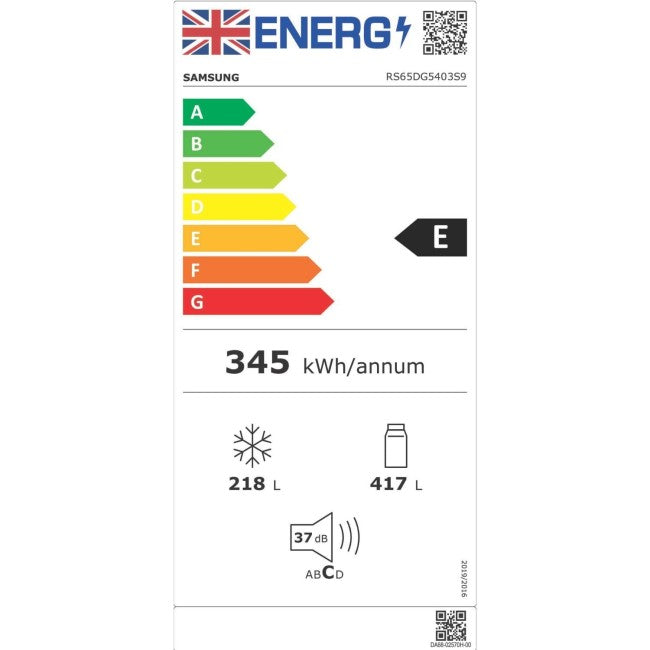 Samsung 635 Litre American Style Fridge Freezer with SpaceMax™ Technology - Stainless steel