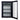 electriQ 115 Litre Drinks Fridge - Black with Stainless Steel Trim