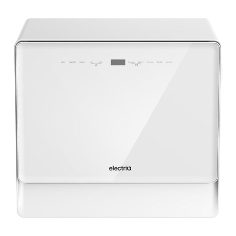 electriQ Series 2 Mini Table Top Dishwasher - White